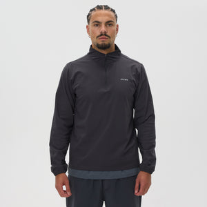 Helme 1/4 Zip Top Charcoal