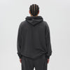 Helme Front Embroidery Signature Oversized Hoodie Charcoal