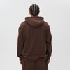 Helme Front Embroidery Signature Oversized Hoodie Coffee