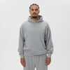 Helme Front Embroidery Signature Oversized Hoodie Grey