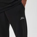 Helme Embroidery Signature Open Hem Jogger Black