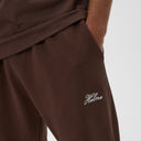Helme Embroidery Signature Open Hem Jogger Coffee