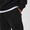 Helme Open Hem Blank Jogger Black