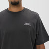 Helme Front Embroidery Signature Tee Charcoal