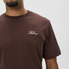 Helme Front Embroidery Signature Tee Coffee