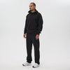 Helme Back Embroidery Signature Oversized Hoodie Black