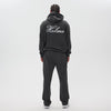Helme Back Embroidery Signature Oversized Hoodie Charcoal