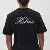 Helme Back Embroidery Signature Tee Black