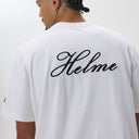 Helme Back Embroidery Signature Tee White
