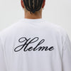 Helme Back Embroidery Signature Tee White