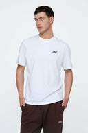 Helme Front Embroidery Signature Tee White