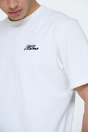 Helme Front Embroidery Signature Tee White