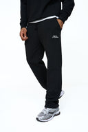 Helme Embroidery Signature Open Hem Jogger Black
