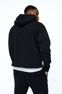 Helme Front Embroidery Signature Oversized Hoodie Black