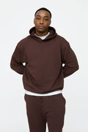 Helme Blank Oversized Hoodie Coffee