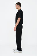 Helme Front Embroidery Signature Tee Black