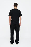 Helme Front Embroidery Signature Tee Black