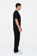 Helme Front Embroidery Signature Tee Black