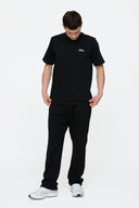 Helme Front Embroidery Signature Tee Black