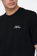 Helme Front Embroidery Signature Tee Black