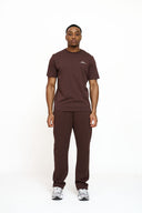 Helme Front Embroidery Signature Tee Coffee