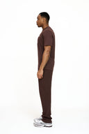 Helme Front Embroidery Signature Tee Coffee