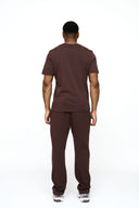 Helme Front Embroidery Signature Tee Coffee