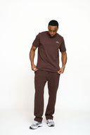 Helme Front Embroidery Signature Tee Coffee