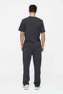 Helme Front Embroidery Signature Tee Charcoal