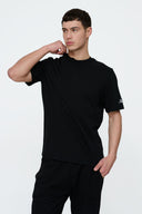 Helme Back Embroidery Signature Tee Black