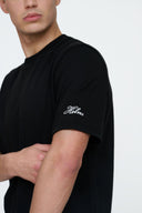 Helme Back Embroidery Signature Tee Black