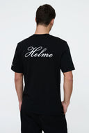 Helme Back Embroidery Signature Tee Black