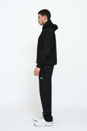 Helme Back Embroidery Signature Oversized Hoodie Black