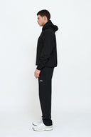 Helme Back Embroidery Signature Oversized Hoodie Black