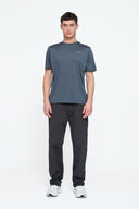 Helme Open Hem Tech Pant Charcoal