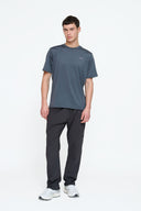 Helme Open Hem Tech Pant Charcoal
