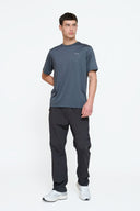 Helme Open Hem Tech Pant Charcoal
